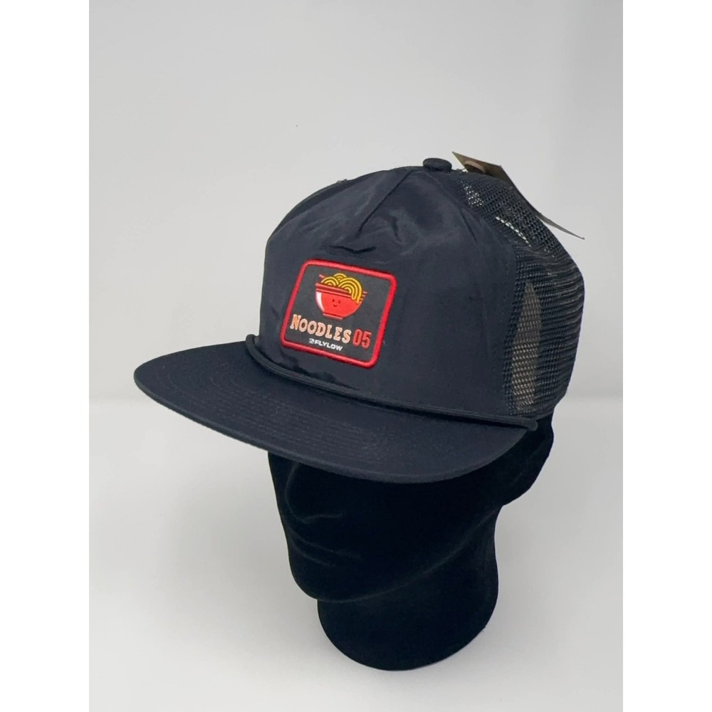 Flylow Gear Chad Meshback Hat Trucker Cap Noodles 05 Black Patch City Gear‎ OSFM